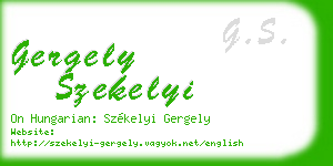 gergely szekelyi business card